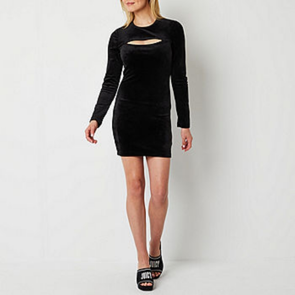 Juicy By Juicy Couture Long Sleeve Cut Out Bodycon Dress